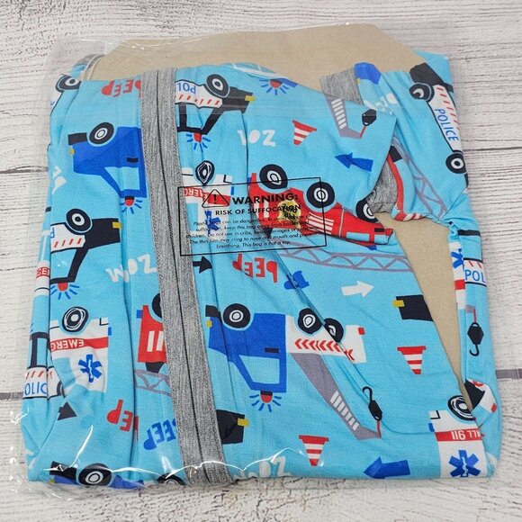 NIB Little Sleepies First Responders Shorty Zippy Size  2T - Picture 3 of 3